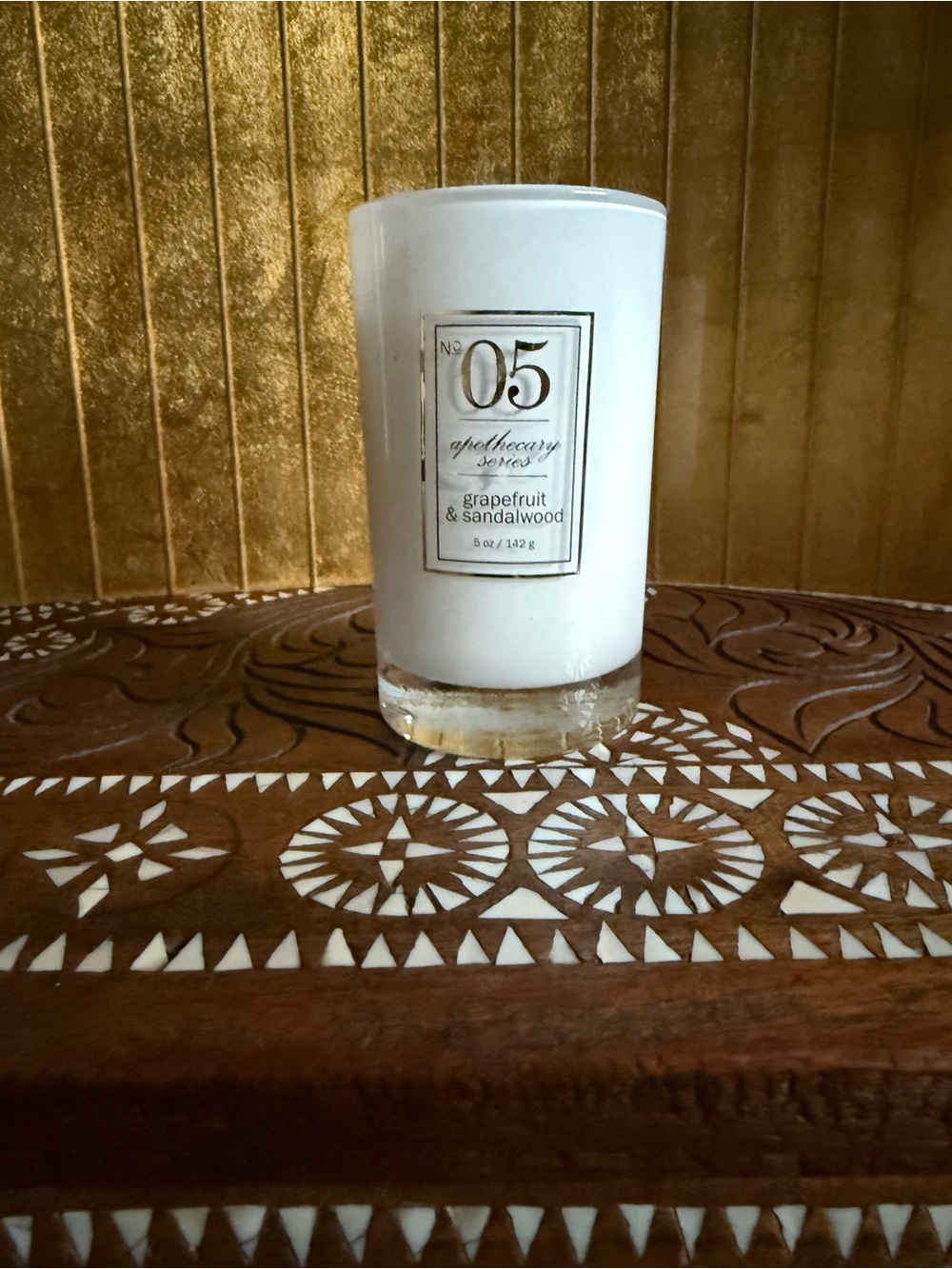 Apothecary series No5 grapefruit, and sandalwood new candle scented